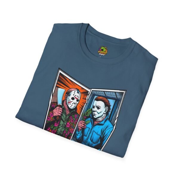 Jason Voorhees & Michael Myers Shirt | Funny Halloween Horror Tee - Image 40
