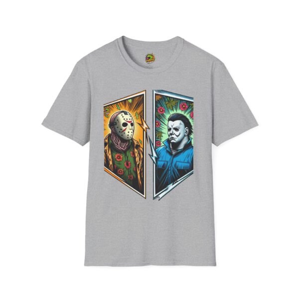 Michael Myers Shirt | Jason Voorhees Funny Vintage Horror Tee - Image 9