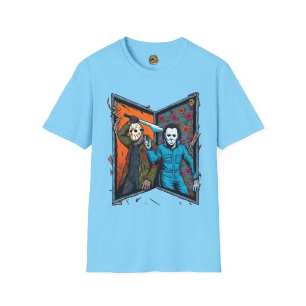 Jason Voorhees & Michael Myers T-Shirt | Funny Horror Tee - Image 33