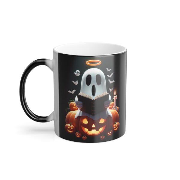 Bookish Ghost Halloween Mug - Cute Spooky Vibes, Ideal Teacher Mug, and Perfect Halloween Party Accessory - Image 3