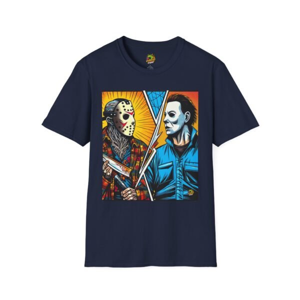 Jason & Michael Halloween Shirt | Funny Vintage Horror Tee - Image 49