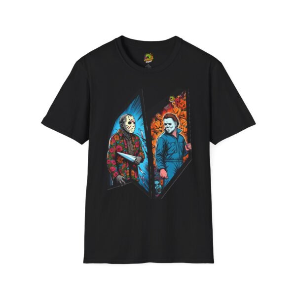 Jason Voorhees & Michael Myers Funny Halloween Shirt - Image 5