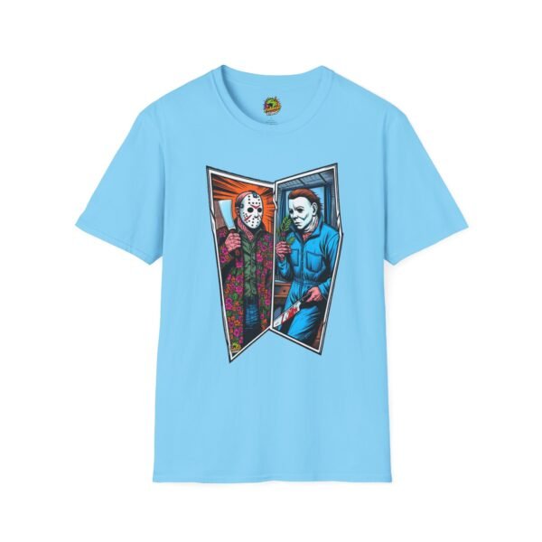 Jason Voorhees & Michael Myers Shirt | Funny Halloween Horror Tee - Image 33