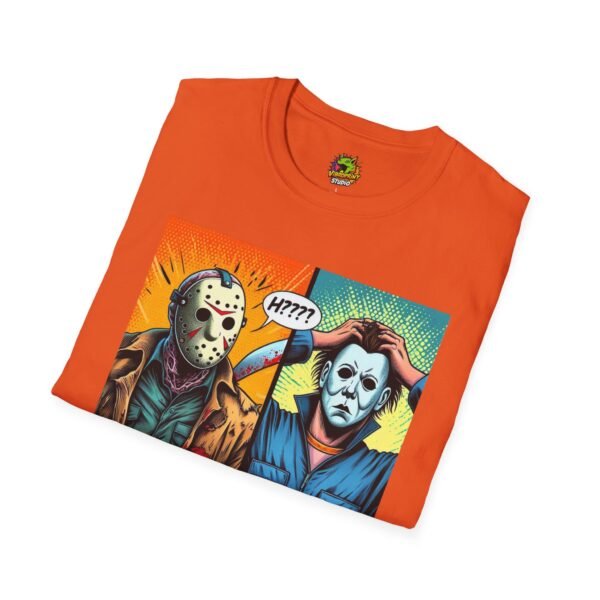 Jason Voorhees & Michael Myers Shirt | Funny Halloween Picnic Tee - Image 20