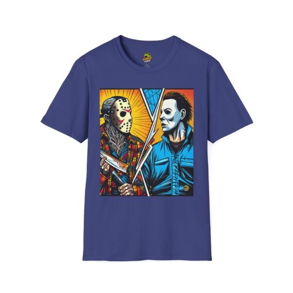 Jason & Michael Halloween Shirt | Funny Vintage Horror Tee - Image 45
