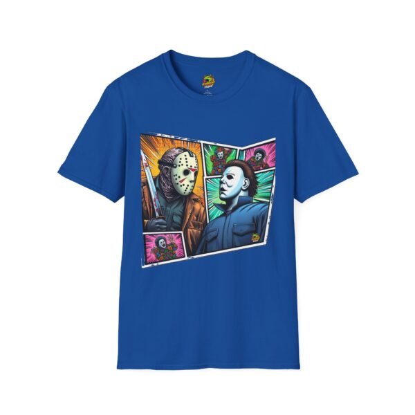 Jason Voorhees & Michael Myers Shirt | Funny Vintage Halloween Tee - Image 41