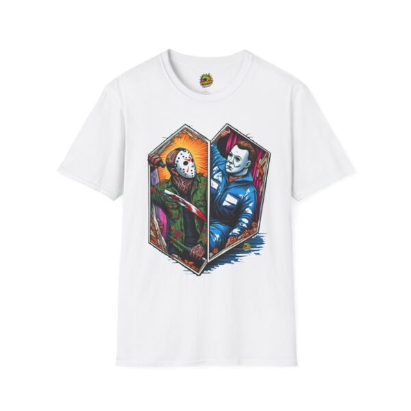 Jason & Michael Funny Halloween T-Shirt | Michael Myers Vintage Tee