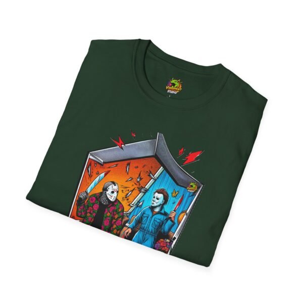Michael Myers Shirt | Jason Voorhees Funny Picnic Halloween Tee - Image 32
