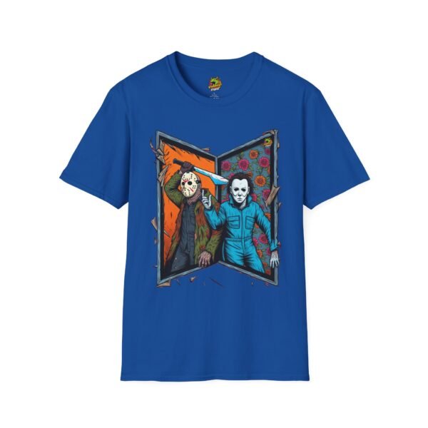 Jason Voorhees & Michael Myers T-Shirt | Funny Horror Tee - Image 41