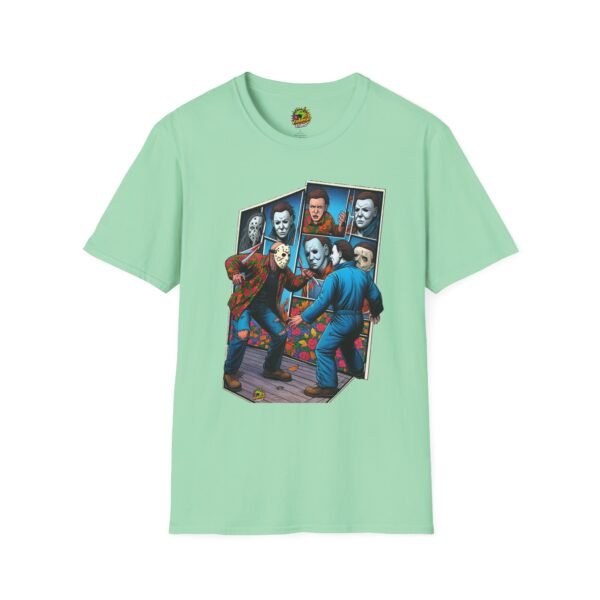 Funny Michael Myers Shirt | Jason & Michael Horror Picnic Tee - Image 25
