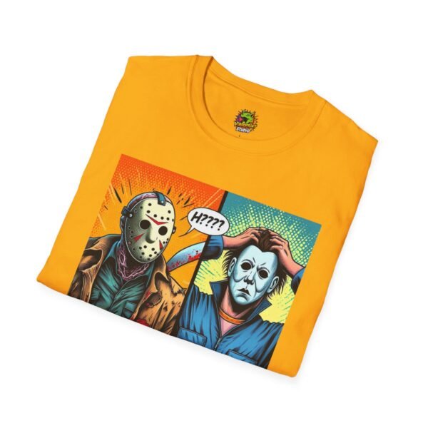 Jason Voorhees & Michael Myers Shirt | Funny Halloween Picnic Tee - Image 16