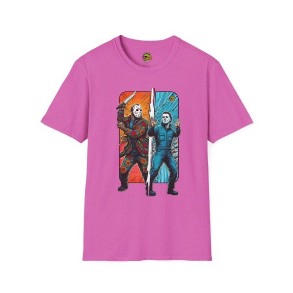 Jason Voorhees & Michael Myers Funny Horror Tee | Halloween Shirt - Image 61