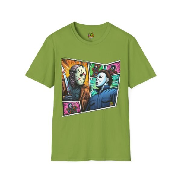 Jason Voorhees & Michael Myers Shirt | Funny Vintage Halloween Tee - Image 21