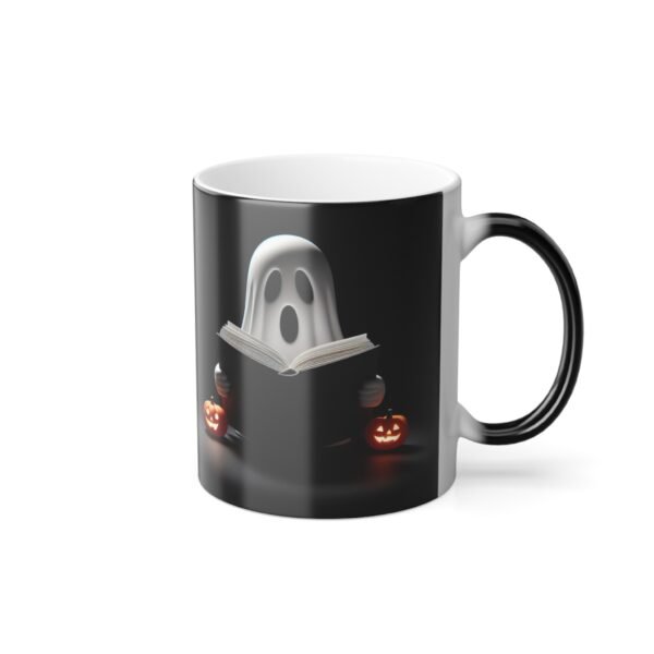 Reading Book Ghost Mug - Perfect for Spooky Vibes, Halloween Gifts, Teacher Mug, and Halloween Decor - Image 4