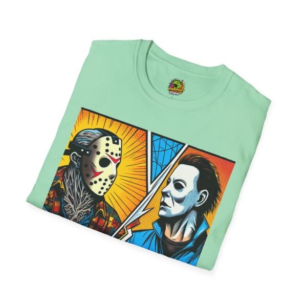 Jason & Michael Halloween Shirt | Funny Vintage Horror Tee - Image 28