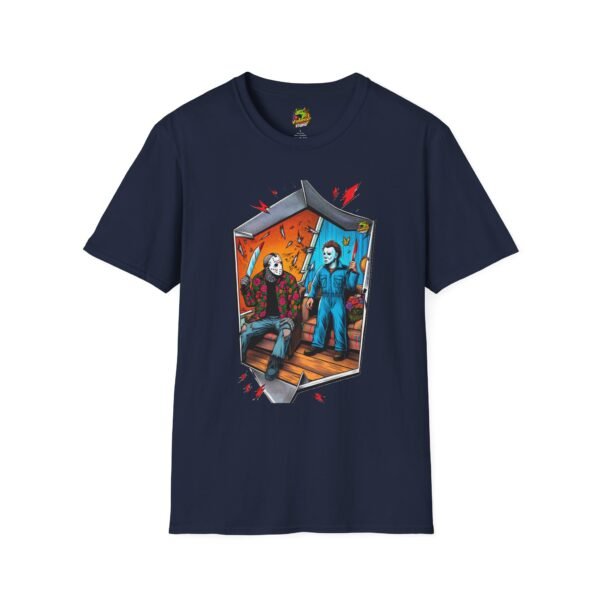 Michael Myers Shirt | Jason Voorhees Funny Picnic Halloween Tee - Image 49