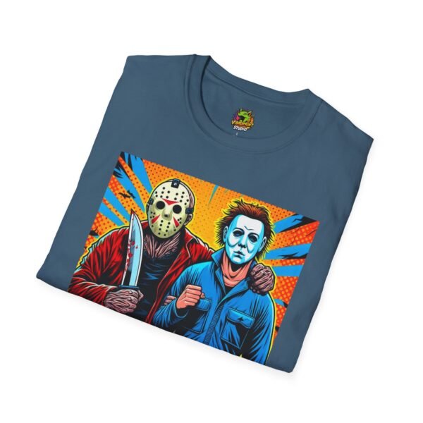 Jason Voorhees & Michael Myers Shirt | Funny Halloween Horror Tee - Image 40