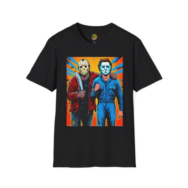 Jason Voorhees & Michael Myers Shirt | Funny Halloween Horror Tee - Image 5