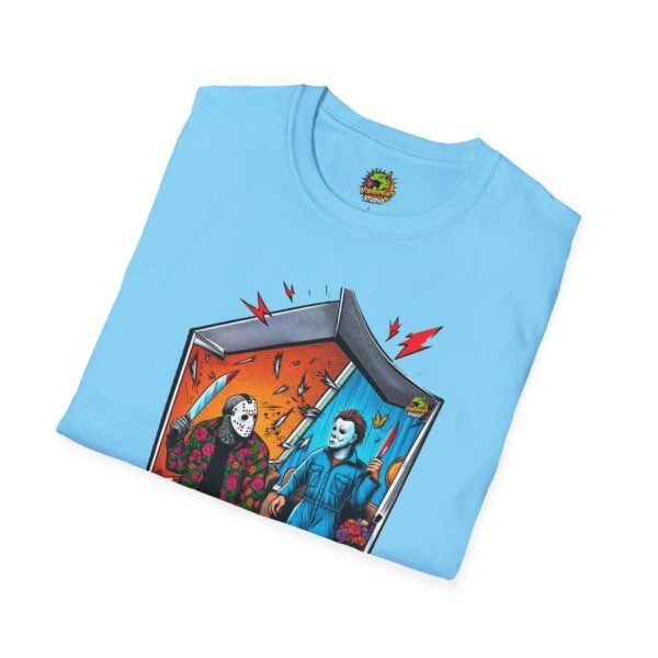 Michael Myers Shirt | Jason Voorhees Funny Picnic Halloween Tee - Image 36