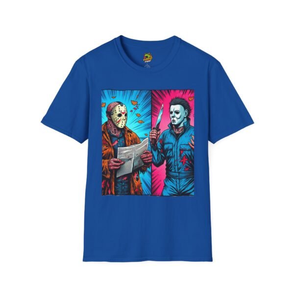Michael Myers Vintage Tee | Jason Voorhees Funny Halloween Picnic Shirt - Image 41
