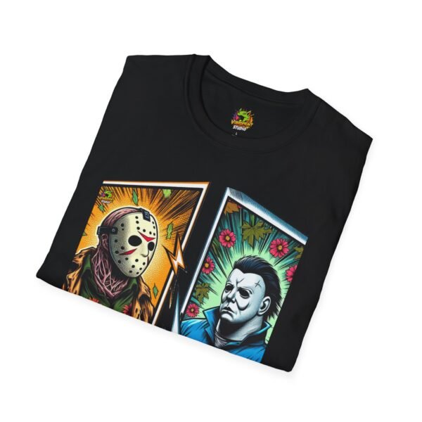 Michael Myers Shirt | Jason Voorhees Funny Vintage Horror Tee - Image 8