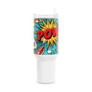 Stanley Tumbler | Anime and Comic Geek Drinkware | Colorful Cartoon Tumbler for Gamers
