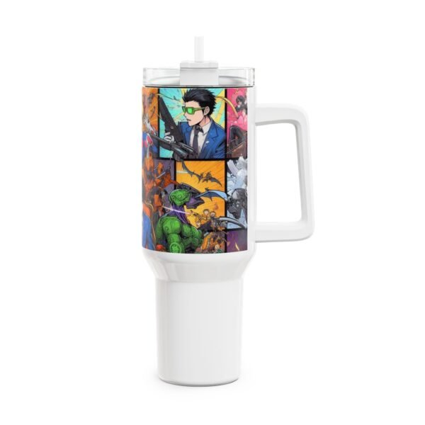 Stanley Tumbler | Geeky Drinkware for Anime Fans | Colorful Cartoon Tumbler for Gamers - Image 4