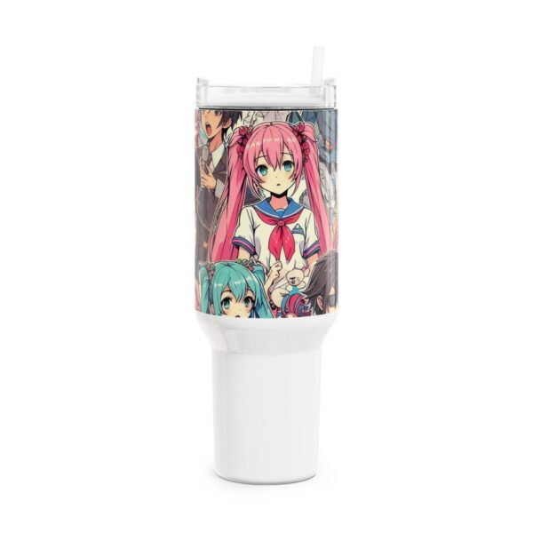 Stanley Comics Themed Tumbler | Anime Geek Drinkware for Gamers | Colorful Cartoon Tumbler
