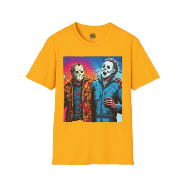 Jason Voorhees & Michael Myers Shirt | Funny Vintage Halloween Tee - Image 13