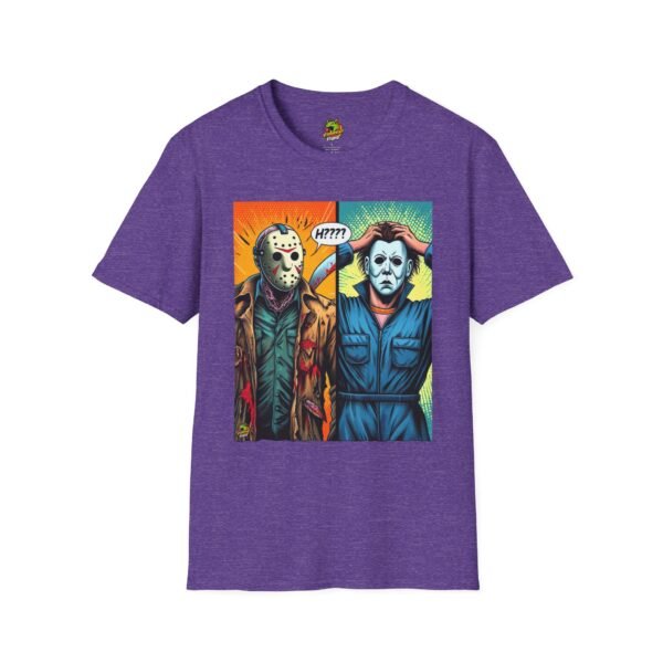 Jason Voorhees & Michael Myers Shirt | Funny Halloween Picnic Tee - Image 53