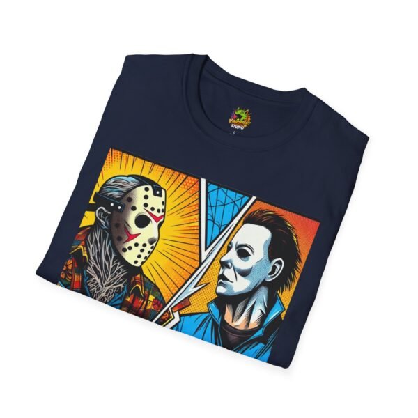 Jason & Michael Halloween Shirt | Funny Vintage Horror Tee - Image 52
