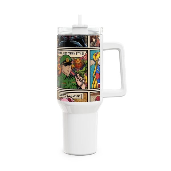 Stanley Tumbler | Geek and Anime Themed Drinkware for Gamers | Colorful Cartoon Tumbler - Image 4
