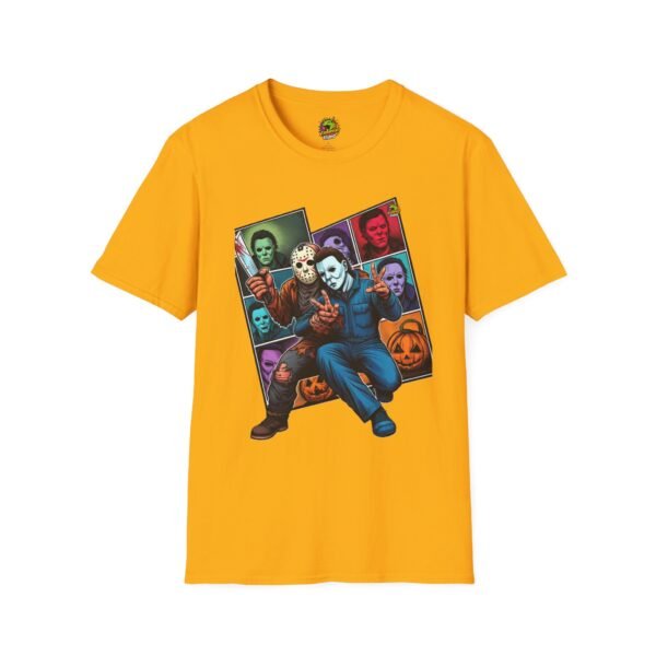Jason Voorhees & Michael Myers Funny Shirt | Halloween Picnic Tee - Image 13
