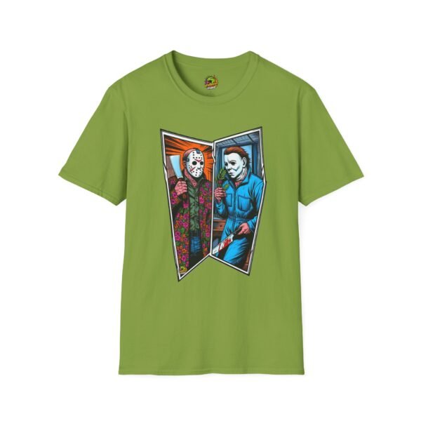 Jason Voorhees & Michael Myers Shirt | Funny Halloween Horror Tee - Image 21