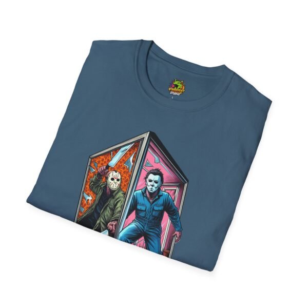 Jason & Michael Myers Funny Halloween Shirt | Vintage Horror Tee - Image 40