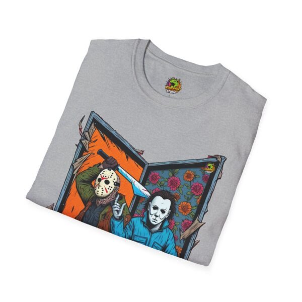 Jason Voorhees & Michael Myers T-Shirt | Funny Horror Tee - Image 12