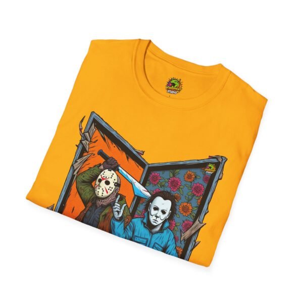 Jason Voorhees & Michael Myers T-Shirt | Funny Horror Tee - Image 16