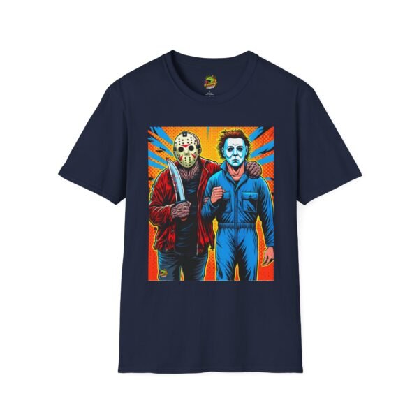 Jason Voorhees & Michael Myers Shirt | Funny Halloween Horror Tee - Image 49
