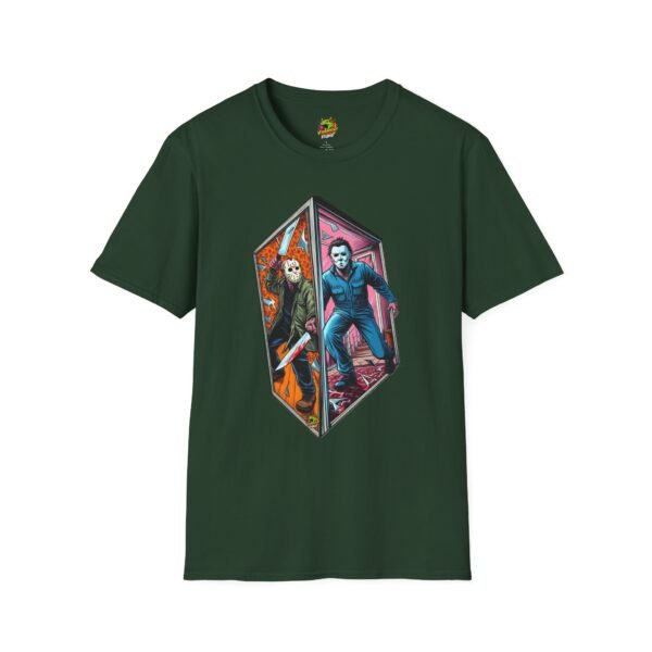 Jason & Michael Myers Funny Halloween Shirt | Vintage Horror Tee - Image 29