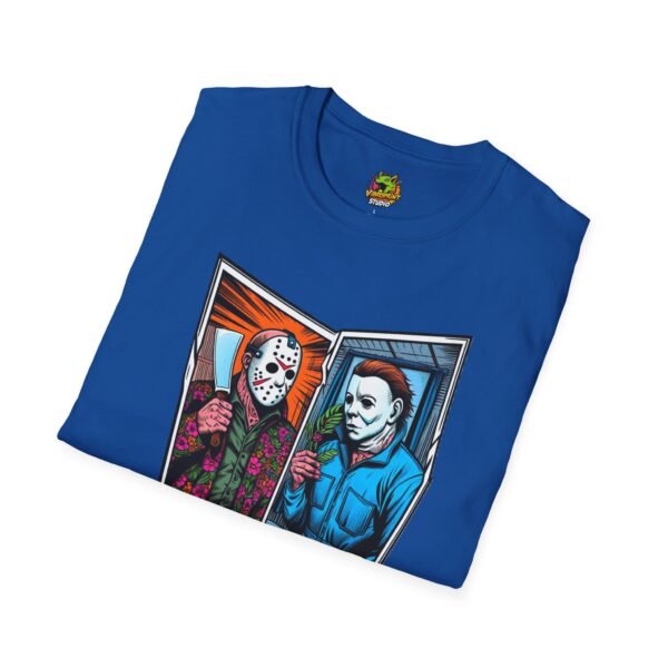 Jason Voorhees & Michael Myers Shirt | Funny Halloween Horror Tee - Image 44