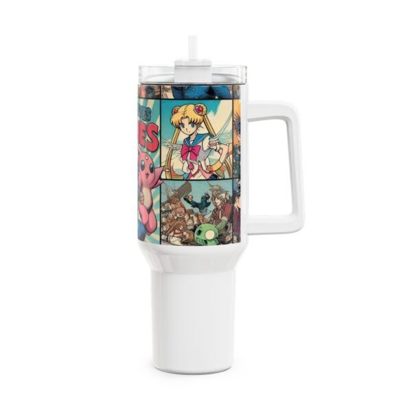 Stanley Tumbler | Geeky Anime and Comics Tumbler | Colorful Cartoon Drinkware for Gamers - Image 4