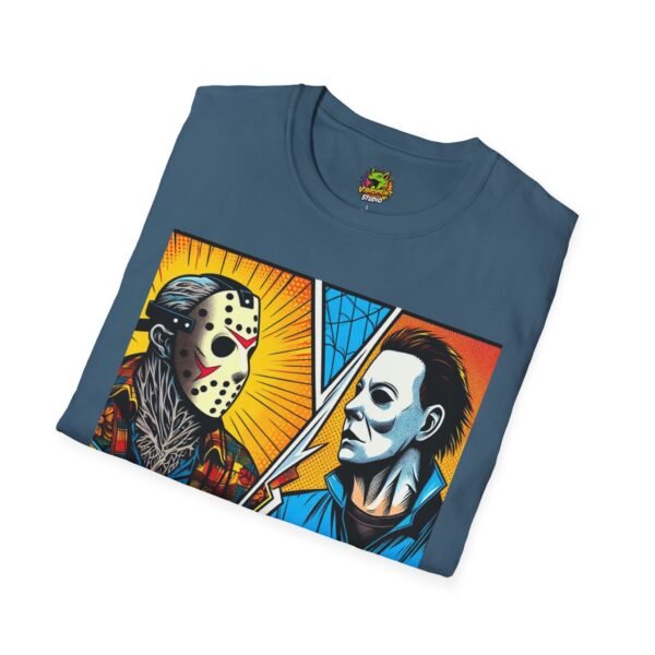 Jason & Michael Halloween Shirt | Funny Vintage Horror Tee - Image 40