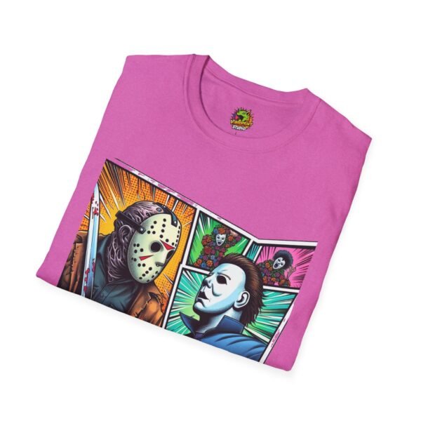 Jason Voorhees & Michael Myers Shirt | Funny Vintage Halloween Tee - Image 64