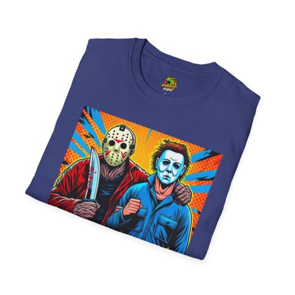 Jason Voorhees & Michael Myers Shirt | Funny Halloween Horror Tee - Image 48