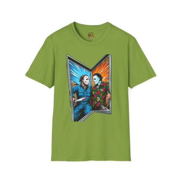 Funny Michael Myers Shirt | Jason Voorhees and Michael Halloween Tee - Image 21