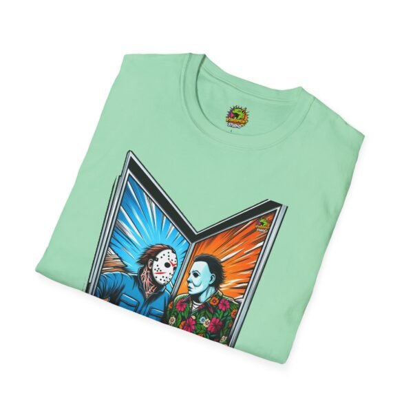 Funny Michael Myers Shirt | Jason Voorhees and Michael Halloween Tee - Image 28