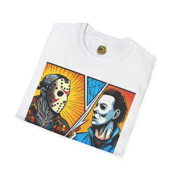 Jason & Michael Halloween Shirt | Funny Vintage Horror Tee - Image 4