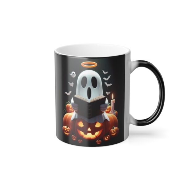 Bookish Ghost Halloween Mug - Cute Spooky Vibes, Ideal Teacher Mug, and Perfect Halloween Party Accessory - Image 4