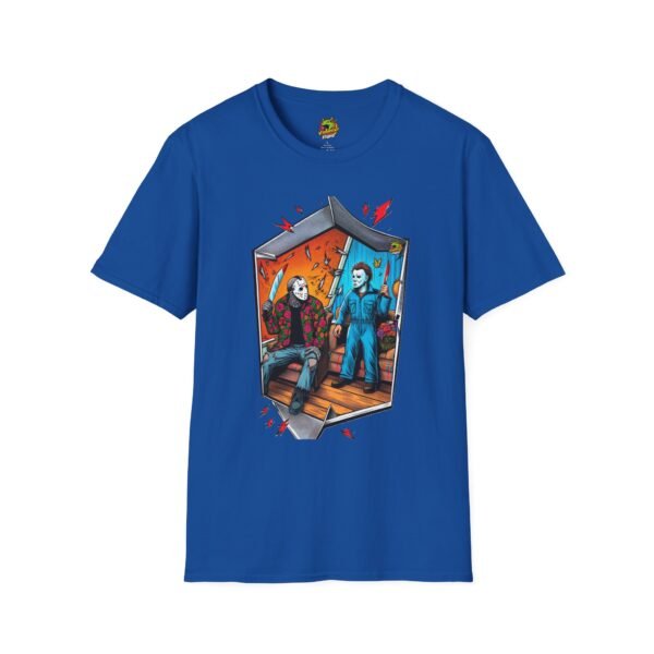 Michael Myers Shirt | Jason Voorhees Funny Picnic Halloween Tee - Image 41