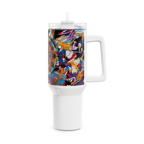 Stanley Tumbler | Comics and Anime Geek Drinkware | Colorful Cartoon Tumbler - Image 4